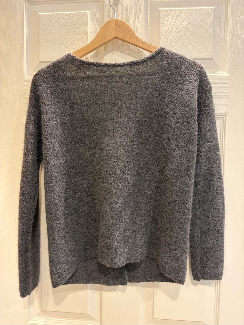 Sezane Barry Cardigan - Charcoal Grey - Picture 6 of 7